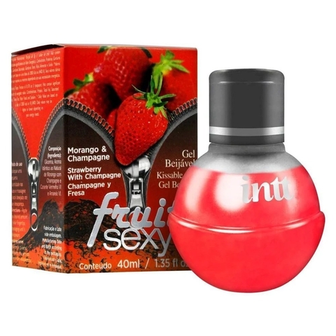 Fruit Sexy Gel Beijável - Morango com champanhe
