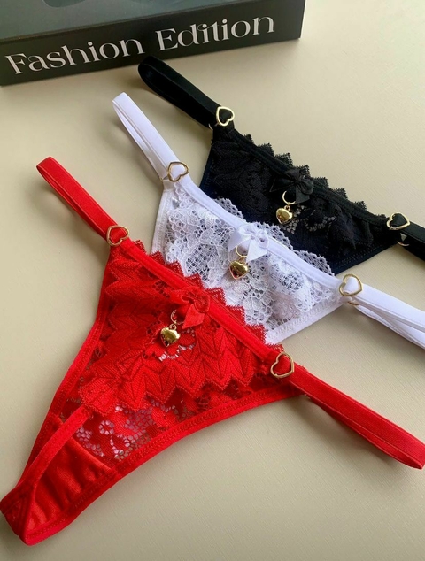 Kit 3 calcinha de renda luxo