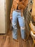 Calça Jeans Reta Destroyed na internet