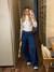 Calça Wide Leg Bolso Cargo na internet