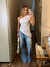Calça Jeans Médio Reta Destroyed na internet