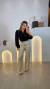 Calça Pantalona Alfaiataria Cinto - comprar online