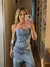 Corselet Jeans Paetê - Auritta Moda Feminina