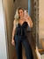 Conjunto Cropped Babados e Calça Pantalona