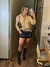 Short Jeans Preto Destonado