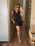 Conjunto Colete e Short Risca Giz