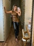 Calça Skinny Couro Resinada - Auritta Moda Feminina