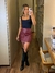 Short Saia Couro Fake