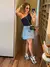 Saia Jeans Plissada - Auritta Moda Feminina