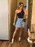 Saia Jeans Plissada - loja online