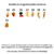 Colar Charm personalizado (6 pingentes) - loja online