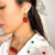 Colar morango + brinco - comprar online