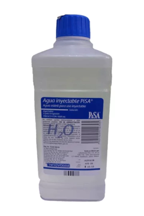 Agua para irrigación 1000 ml 6 pz PISA