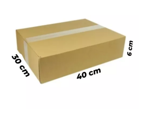 10 Caixas Para Embalagem De Papelão 32x42x6 Reforçadas