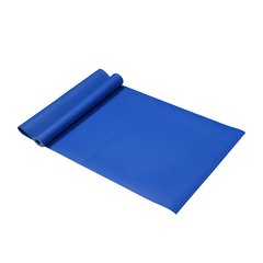 Mat de yoga de caucho natural azul francia enrollado de 4 mm