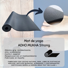 Mat Adho Mukha Strong 66x180 Gris Noche - tienda online