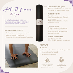 Mat Adho Mukha Balance - 5 mm - comprar online