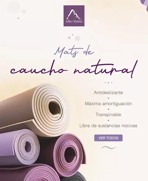 Carrusel Adho Mukha Yoga | Mat antideslizante de caucho natural, ecológico y duradero