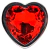 Plug Anal G Coração Aço Inox - Vermelho - loja online