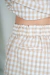 SHORT GROPIUS VICHY BEIGE
