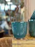 Vaso Esmaltado Verde Alongado P na internet