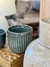 Vaso Esmaltado Canelado M Verde - comprar online