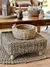 Puff Quadrado Fibra Natural - Casa Casagrande