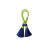 Porta Guardanapo Tassel Verde Lima com Azul Marinho
