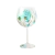 Taça Cristal Pintada à Mão Hortênsia Turquesa - buy online