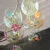 Conjunto 4 Taças em Cristal Pintada à Mão Jardim - Tozze Home
