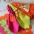 Porta Guardanapo Tassel Verde Lima com Fendi - comprar online