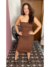 Vestido Midi Ribana em Algodão - comprar online