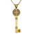 Collar Llave San Benito doble cara en Oro 18k - Dije + Cadena - comprar online