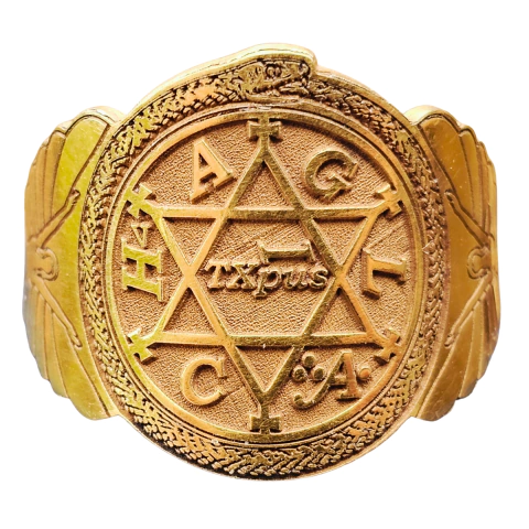 Anillo Sello Rey Salomón en Oro 18k laminado - comprar online