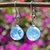 Aritos Cielo con Nubes Encapsuladas | Brillan en la Oscuridad en Azul - tienda online