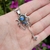 Dije en Plata 925 Diosa Triple Luna con Nudo colgante y Piedra Natural | Stock Limitado - tienda online