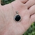 Dije Mini Espejo de Obsidiana Negra con Baño Plata 925 en internet
