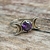 Anillo Mini Diosa Triple Luna con Zirconia - Amarrarte