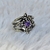 Anillo Nudo de Bruja Fase Lunar con Turmalina, Obsidiana y Zirconia - tienda online