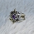 Anillo Nudo de Bruja Fase Lunar con Turmalina, Obsidiana y Zirconia - Amarrarte
