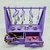 Mini Mueble Alhajero con Perchitas para Exhibición de Joyas - tienda online