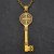 Collar Llave San Benito doble cara en Oro 18k - Dije + Cadena - tienda online