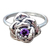 Anillo Rosa de Plata 925 con Zirconia