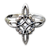 Anillo Nudo de Brujas Liviano en Plata 925