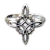 Anillo Nudo de Brujas Liviano en Plata 925