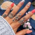 Conjunto Set de 4 Anillos Florales en Plata 925 - comprar online
