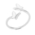 Anillo Mariposas en Plata 925