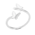 Anillo Mariposas en Plata 925