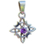 Dije Mini Nudo de Bruja Fase Lunar con Zirconia, Turmalina y Obsidiana - comprar online