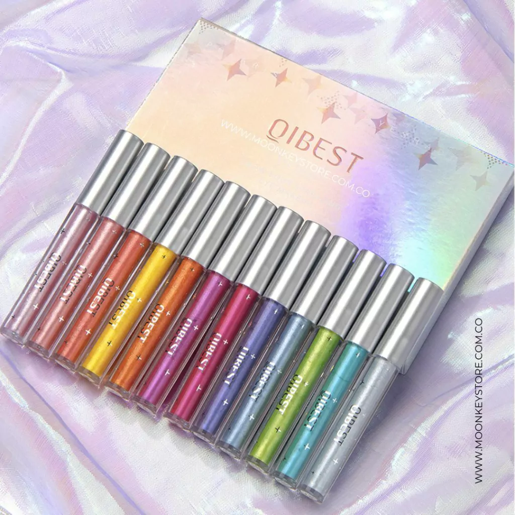 Sombras en crema Glitter Colores Ultra cobertura Caja x 12 unidades